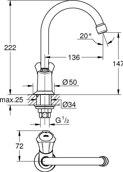 Image du produit Grohe 20393001 Robinetterie de salle de bain