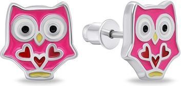 Brilio Silver - Decent silver earrings Sova EA711WP