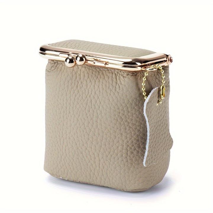 Immagine prodotto Only-Bags.Store Mini organizer da borsetta in vera pelle vintage con chiusura a chiave - Portamonete spazioso