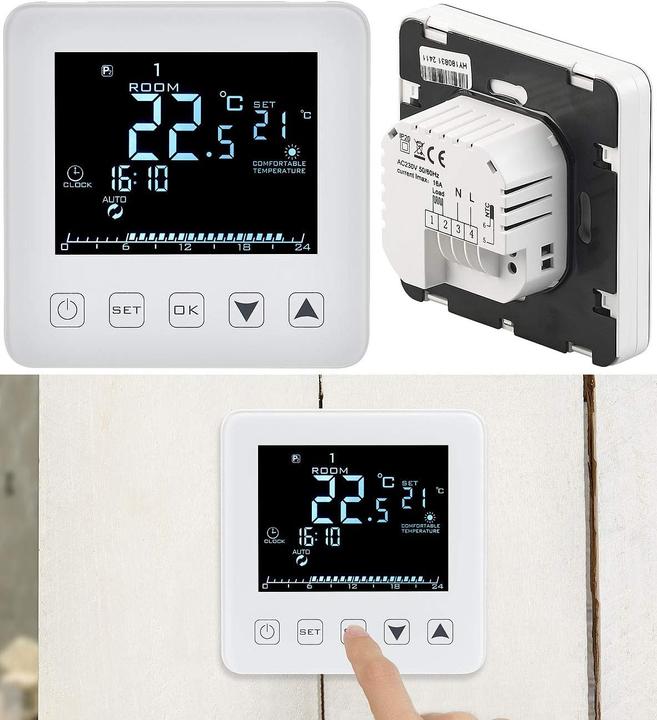 Actual product image Revolt Programmierbares Wandthermostat für Fussbodenheizungen