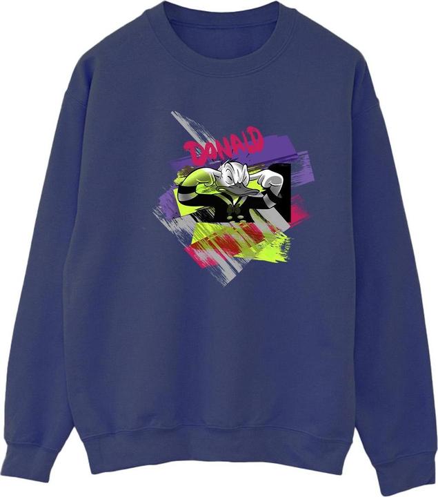 Disney Donald Duck Ear Plug Bright Sweatshirt (L)