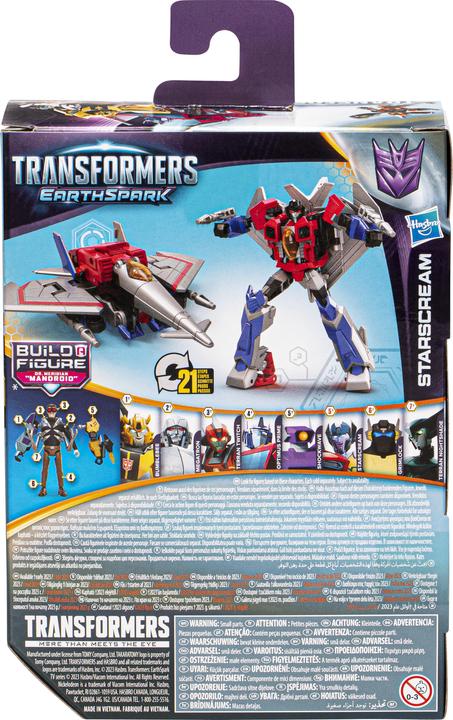 Actual product image Hasbro Transformers - Earthspark Deluxe Class - Starscream