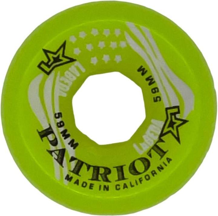 Labeda Patriot X-Soft 4er-Pack Torwart-Rollhockey-Räder (Grün, 59 mm) (59 mm)