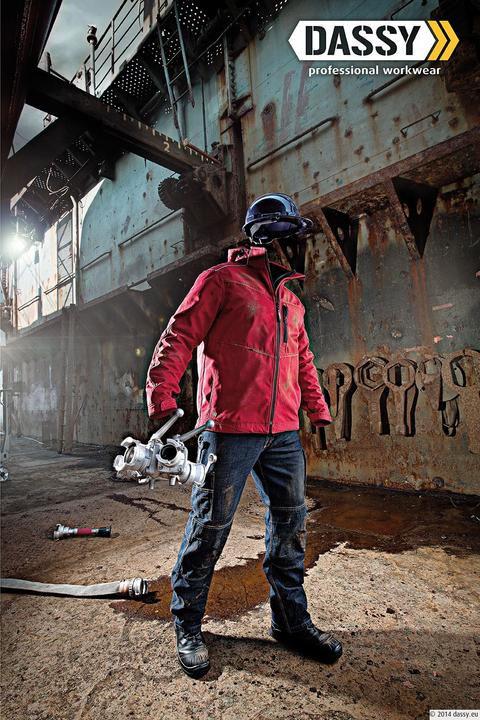 Immagine prodotto Dassy Jeans da lavoro elasticizzati Knoxville in denim blu taglia 54 (54)