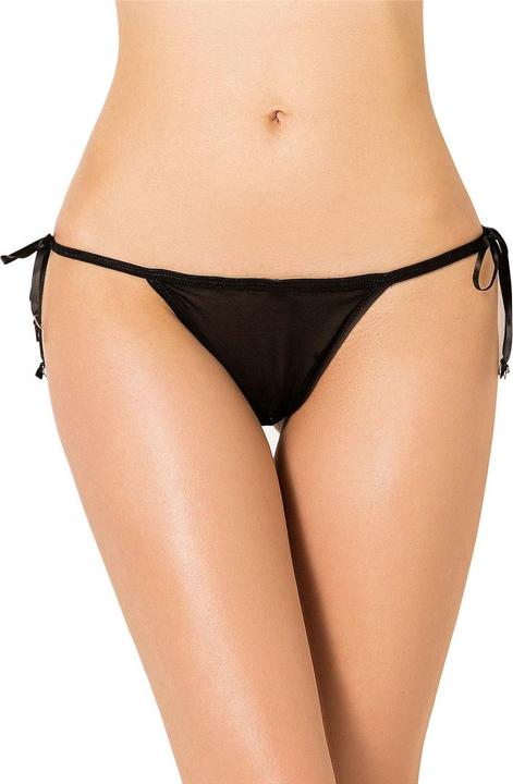 Christine Le Duc Decorative Thong - Black