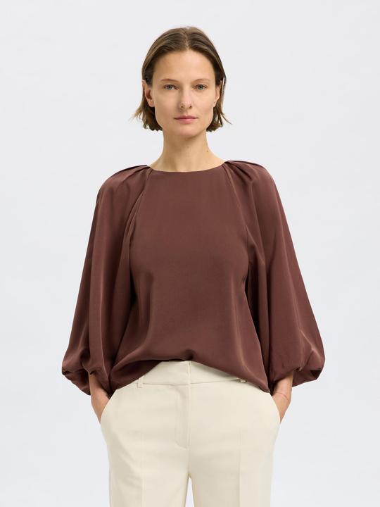 Immagine prodotto Selected Femme Satin Bluse mit 3/4 Ärmeln (38)