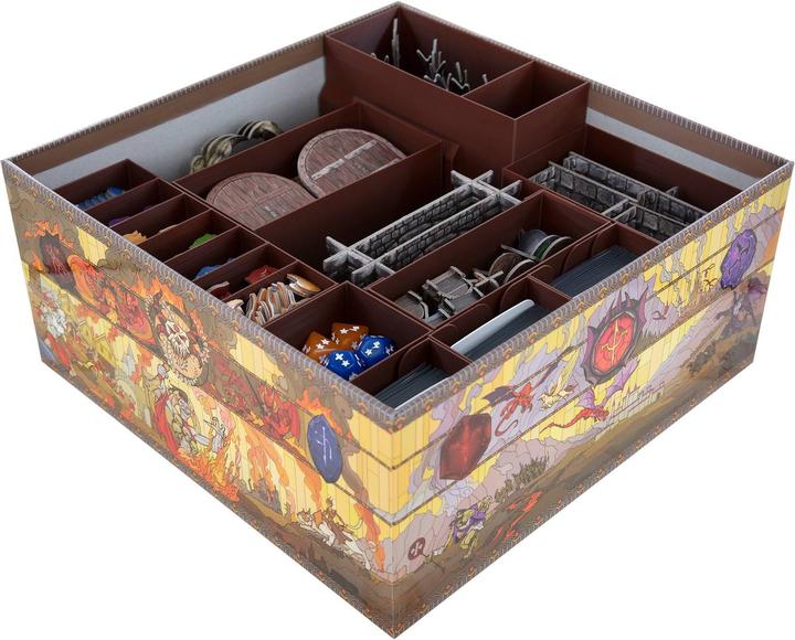 Feldherr ORG087 - Inserts d'organisation pour Descent : Légendes des Ténèbres - Boîte de jeu de base (Matières plastiques)