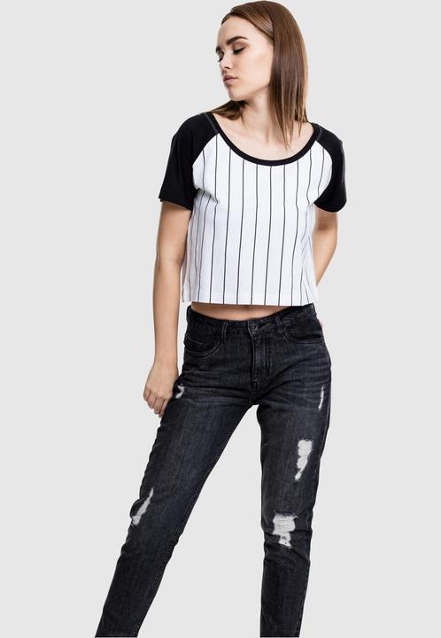 Actual product image Urban Classics Ladies Cropped Baseball Tee (M)