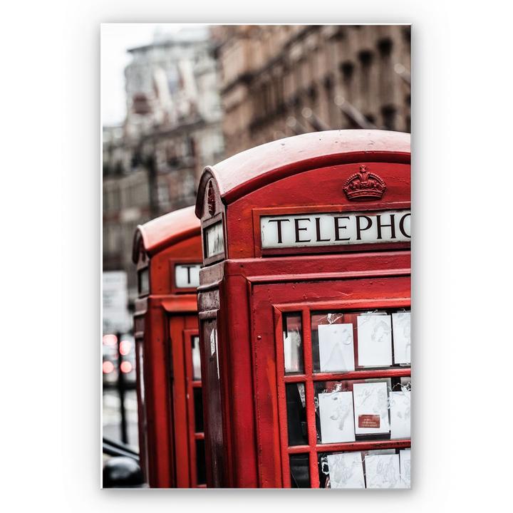 Produktbild Trenddeko Britische Telefonzelle (40 x 60 cm)