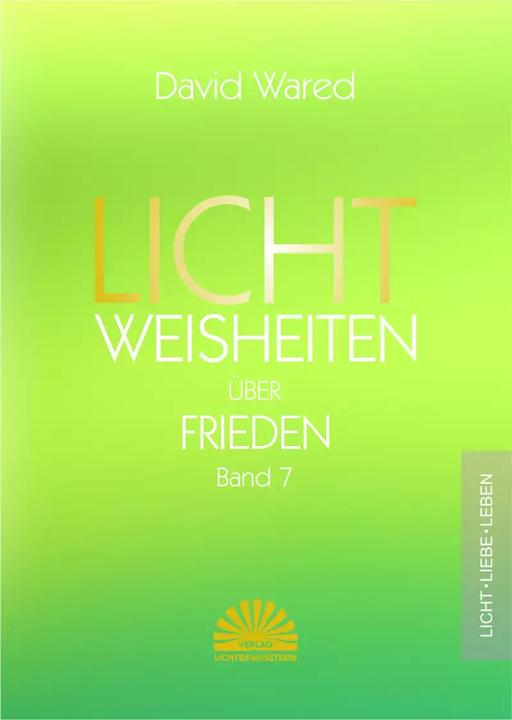 Produktbild Lichtweisheiten über Frieden (Deutsch, David Wared, 2022)
