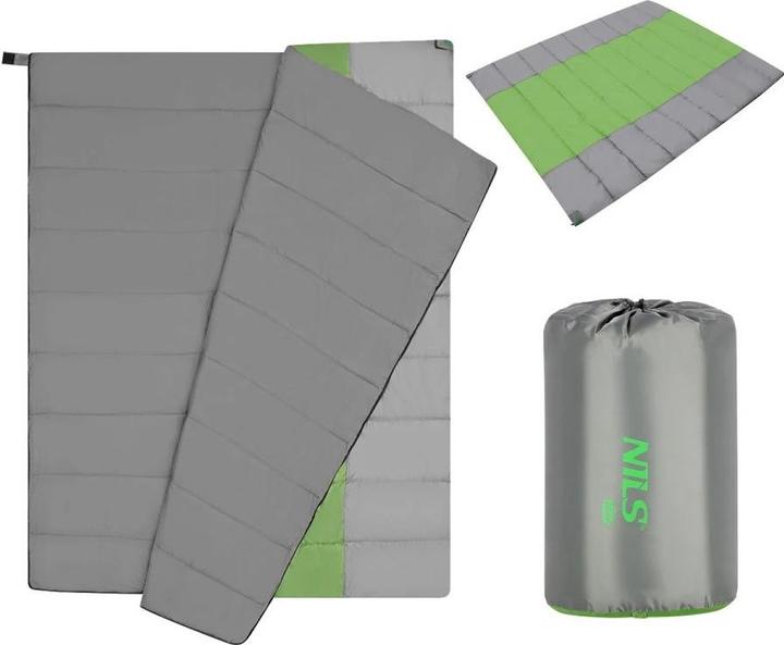 Produktbild Nils Camp NC2011 GRAU-Žalias DOPPELSCHLAFSACK (190 cm)