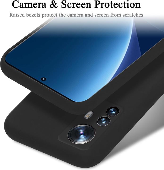 Actual product image Cadorabo TPU Liquid Silicone Case Cover for Xiaomi 12 PRO (Realme 12 Pro+)