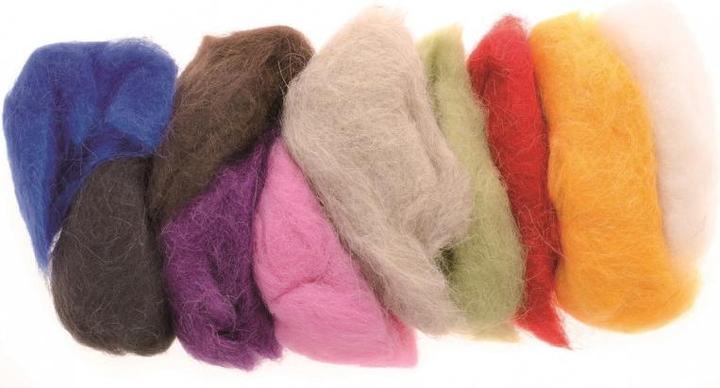Produktbild Glorex Schafwolle 10x10g mix
