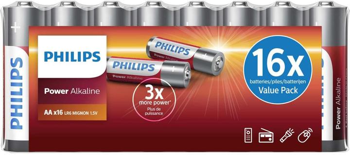 Philips Pile Power Alkaline AA 16 pièces (16 pcs, AA)