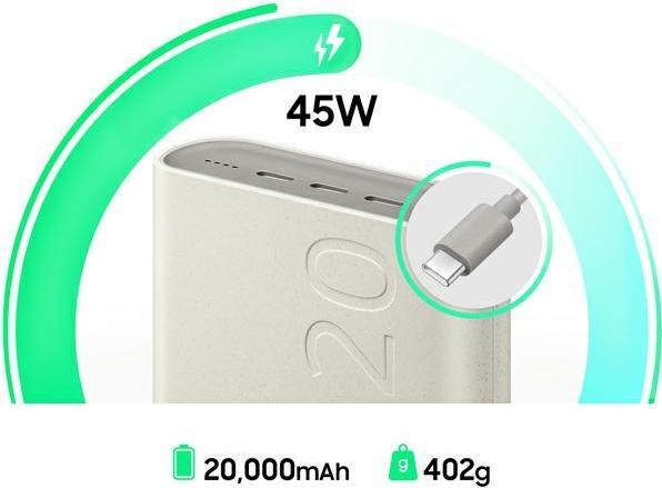 Actual product image Samsung PD Super Fast (20000 mAh, 45 W, 74 Wh)