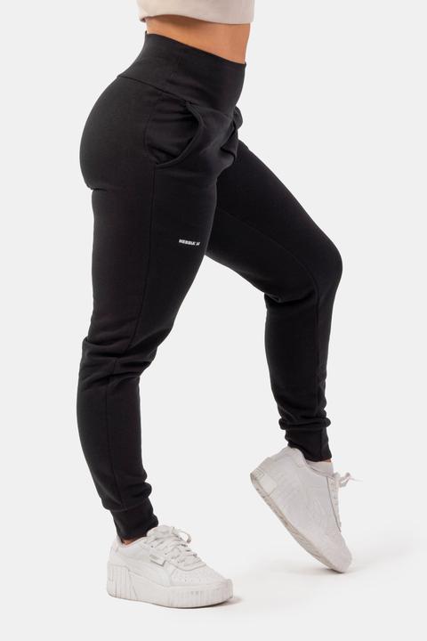 Nebbia High-Waist Loose Fit Sweatpants "Feeling Good" 409 black