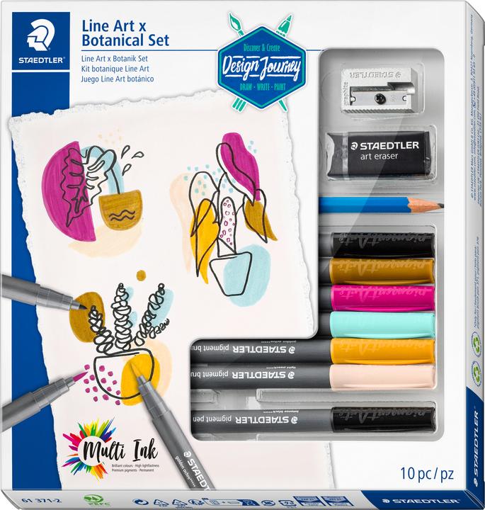 Image du produit Staedtler Set d'instruments d'écriture Brush Lettering Set pigment brush 371 (Multi, 10 x)