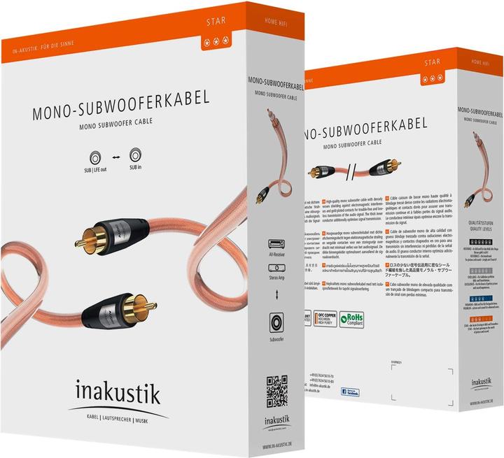 Produktbild Inakustik Star Mono-Sub (3 m, Cinch)