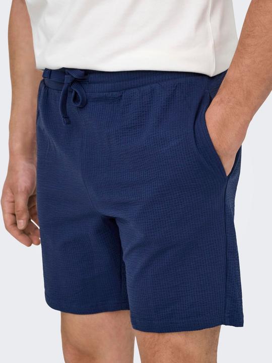 Actual product image Only & Sons Onskian Reg Seersucker Shorts (L)