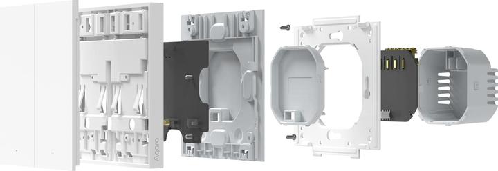 Image du produit Aqara Interrupteur Smart Wall H1 Blanc Non Neutre, Double Rocker (Zigbee)