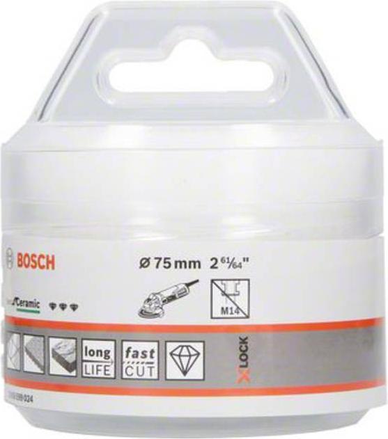 Actual product image Bosch Professional Zubehör PRO Core Cutter dry X-Lock, 75 x 35 mm (75 millimetres)