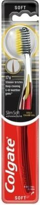Colgate Slim Soft Advanced Gold Charcoal Toothbrush
