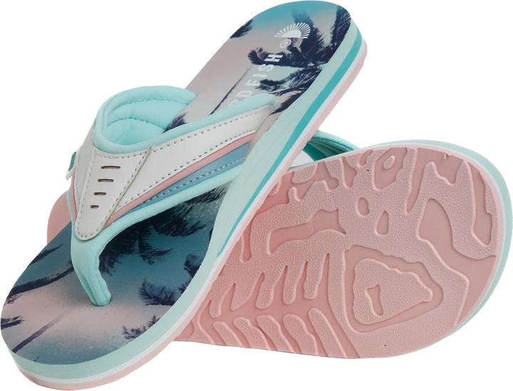 Actual product image Weird Fish Womens/Ladies Thurleston Palm Tree Flip Flops (37)