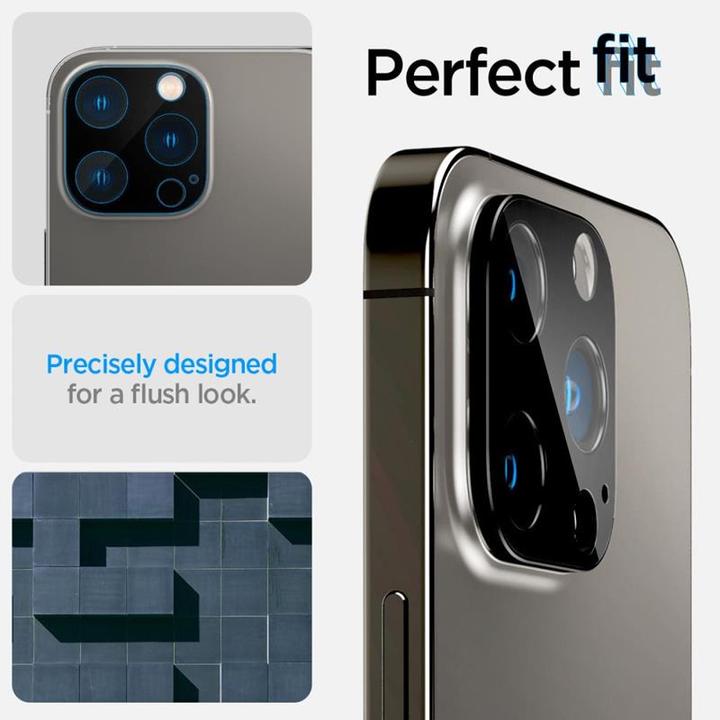 Produktbild Spigen Optik.Tr Camera iPhone 14 Pro/14 Pro Max Lens 2szt./2pcs czarny/black AGL05273 (2 Stück, Apple iPhone 11 Pro)