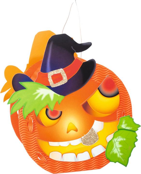Produktbild Folia Laternen-Bastelset Halloween Kürbis