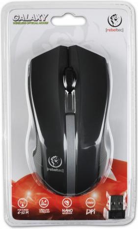 Produktbild Rebeltec wireless mouse Galaxy black/silver (Kabellos)