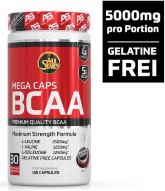 All-Stars BCAA Mega Caps (1 Stück, Kapseln, 177 g)