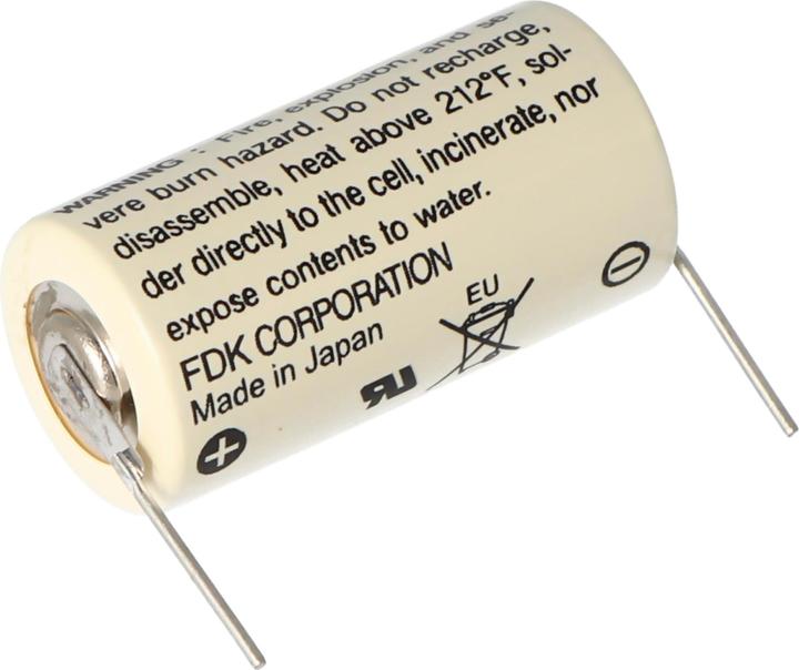 Actual product image FDK Batterie CR17335 SE Size 2/3A, mit Lötpadel (1 pcs., AA, 1800 mAh)