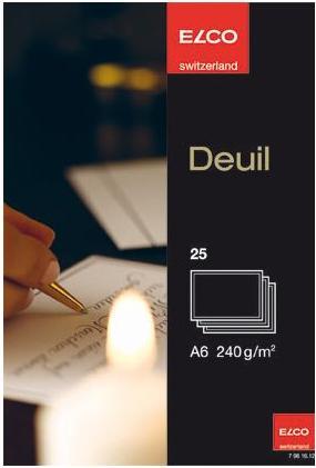 Actual product image Elco Funeral card (A6, 240 g/m²)
