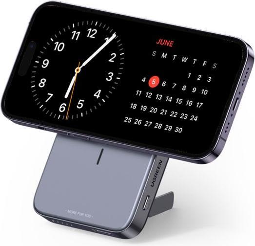 Productafbeelding Ugreen UGREEN10000mAhMagnetischeDraadlozePowerBank(SpaceGray) 15086 (10000 mAh, 20 W, 37 Wh)