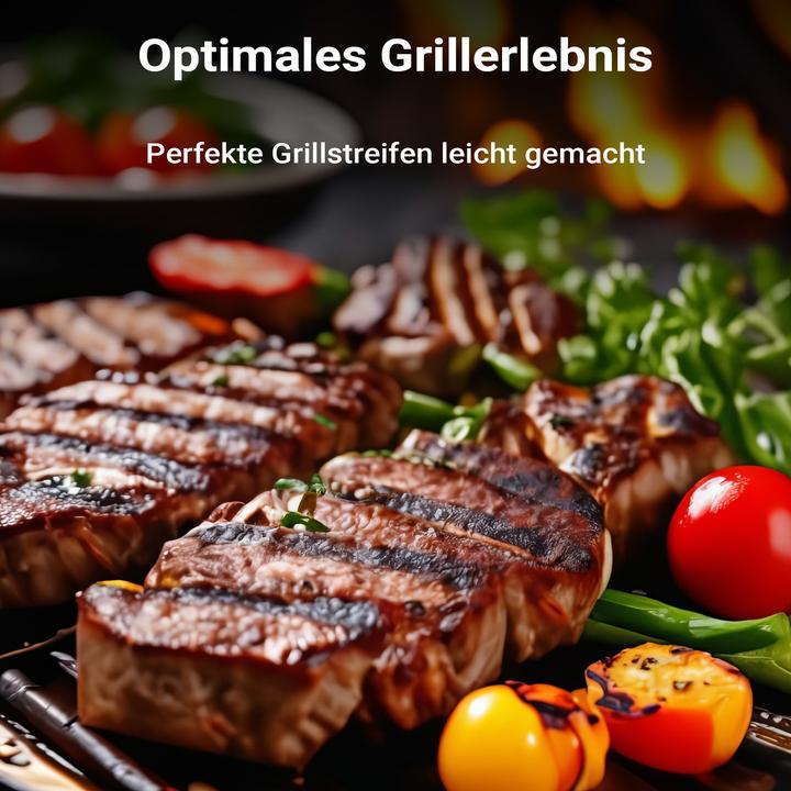 Produktbild Wiltec Gusseisen Grillrost 49,8x24,3x0,9cm Grill Rost Grillzubehör BBQ Gussrost