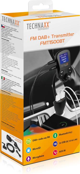 Immagine prodotto Technaxx Fm Dab+ Transmitter Fmt1500BT