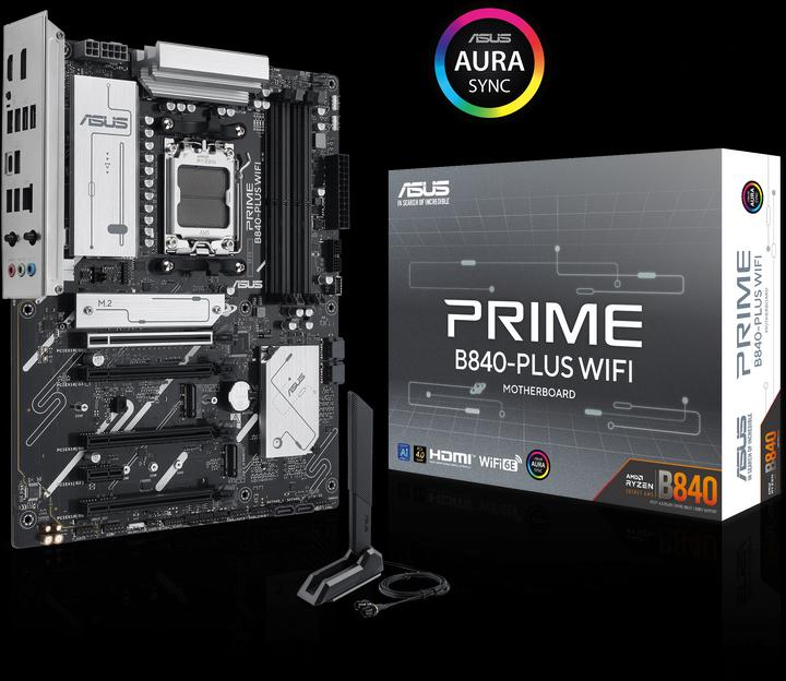 Image du produit ASUS PRIME B840-PLUS WIFI (AM5, AMD B840, ATX)