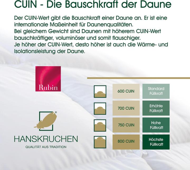 Actual product image Hanskruchen Rubin (620 g, 155 x 220 cm)