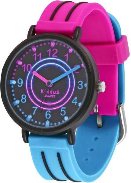 Actual product image Kiddus Time Teacher Neon (Analogue wristwatch, 33 mm)