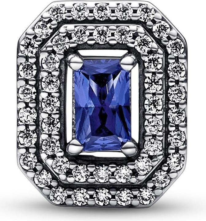 Produktbild Pandora Charm Funkelnder Blauer Stein (Silber 925)