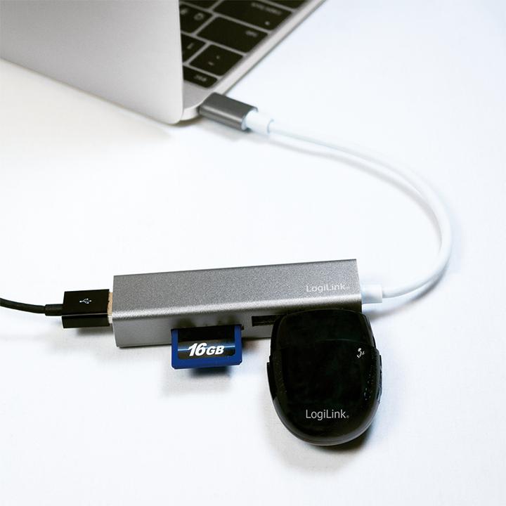 Actual product image LogiLink UA0305 (USB-C, 3 Ports)