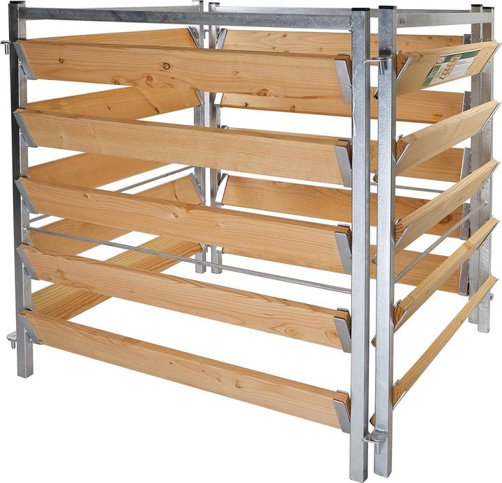 Produktbild Bellissa Komposter Holz/Metall 100x100x100 cm feuerverzinkt