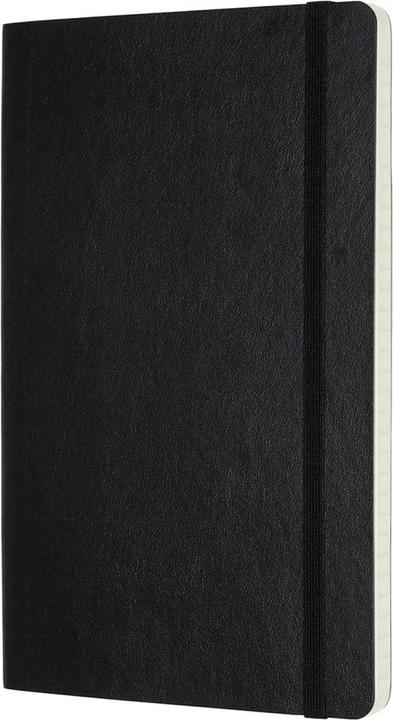 Image du produit Moleskine Carnet de notes professionnel L/A5, couverture souple, noir (A6, À rayures, Couverture souple)