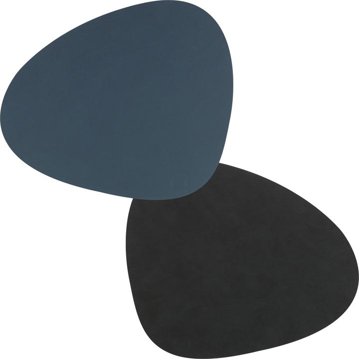 Andersign Set de table Curve L, Double Nupo Dark Blue/Black, 37x44 cm (1 pcs, 37 x 44 cm)