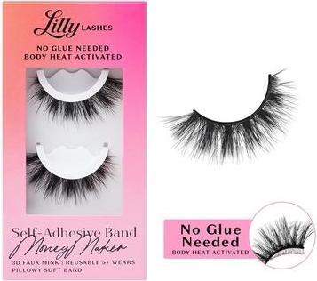 Actual product image Lilly Lashes 3D Self Adhesive Eyelashes No Lash Glue Needed (Artificial eyelashes)