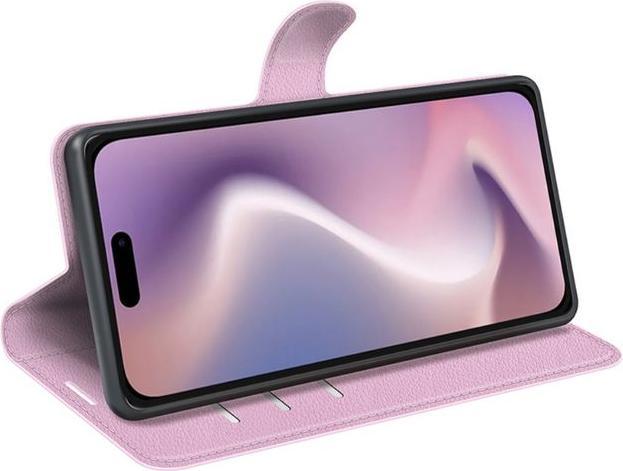 Actual product image MU Classic Litchi Leather Bookcover Series (Apple iPhone 16 Pro)