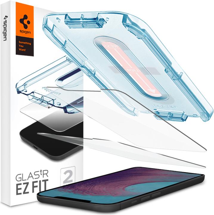 Produktbild Spigen Glas tR EZ Fit(2Pack) (2 Stück, Apple iPhone 12 Pro Max)