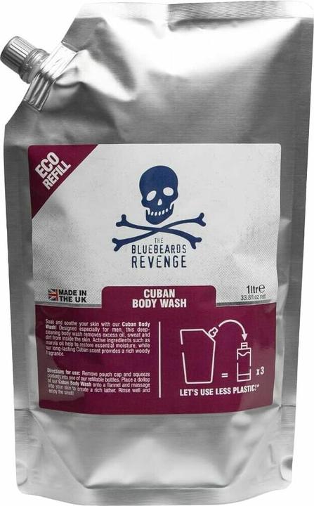 Actual product image The Bluebeards Revenge Cuban Body Wash Refill 1000 ml
