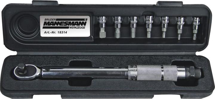 Mannesmann Drehmomentschlüssel-Satz (1/4", 5 Nm, 25 Nm)