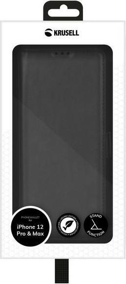 Produktbild Krusell PhoneWalet iPhone 12/12 Pro 6,1" czarny/black 62158 (Apple iPhone 12, Apple iPhone 12 Pro)
